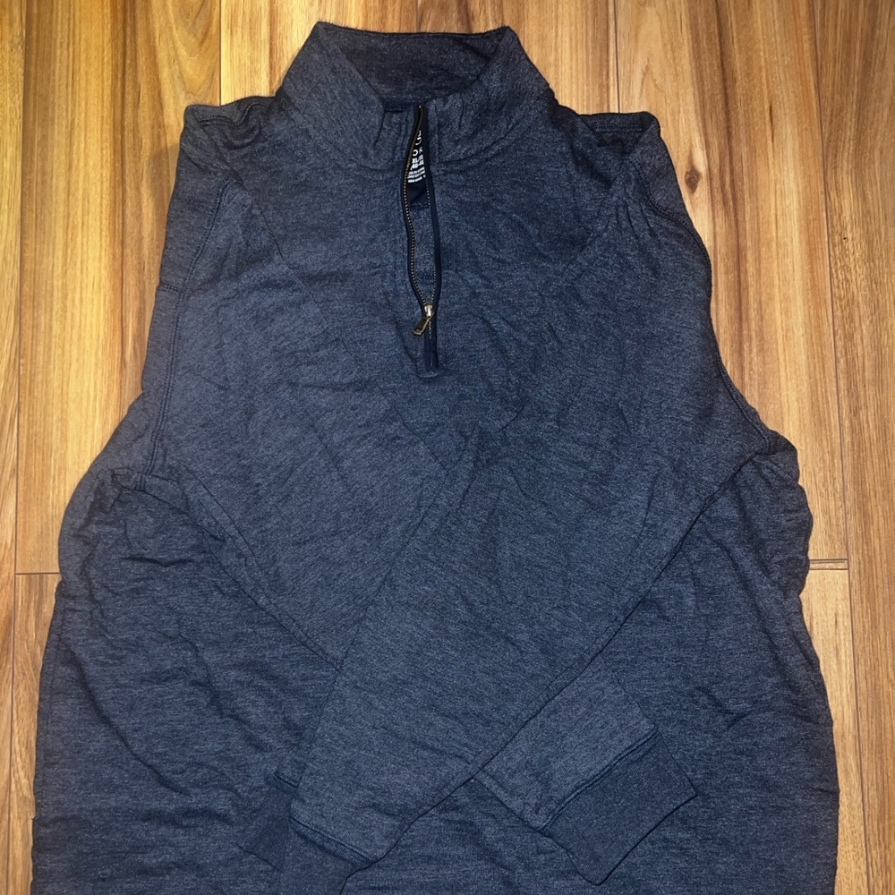Navy blue 1/4 zip golf sweater